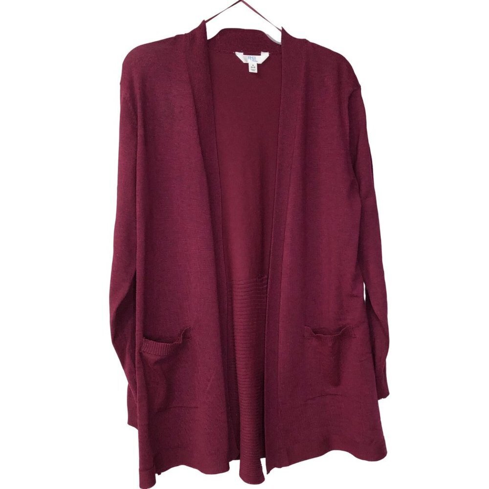 TIME AND TRU OPEN LONG CARDIGAN SWEATER SM NWT